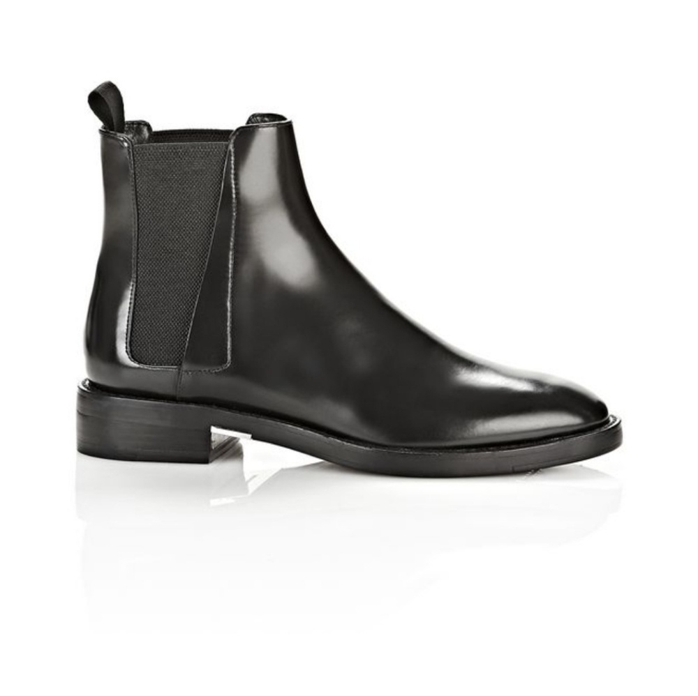 Alexander Wang black chelsea booties